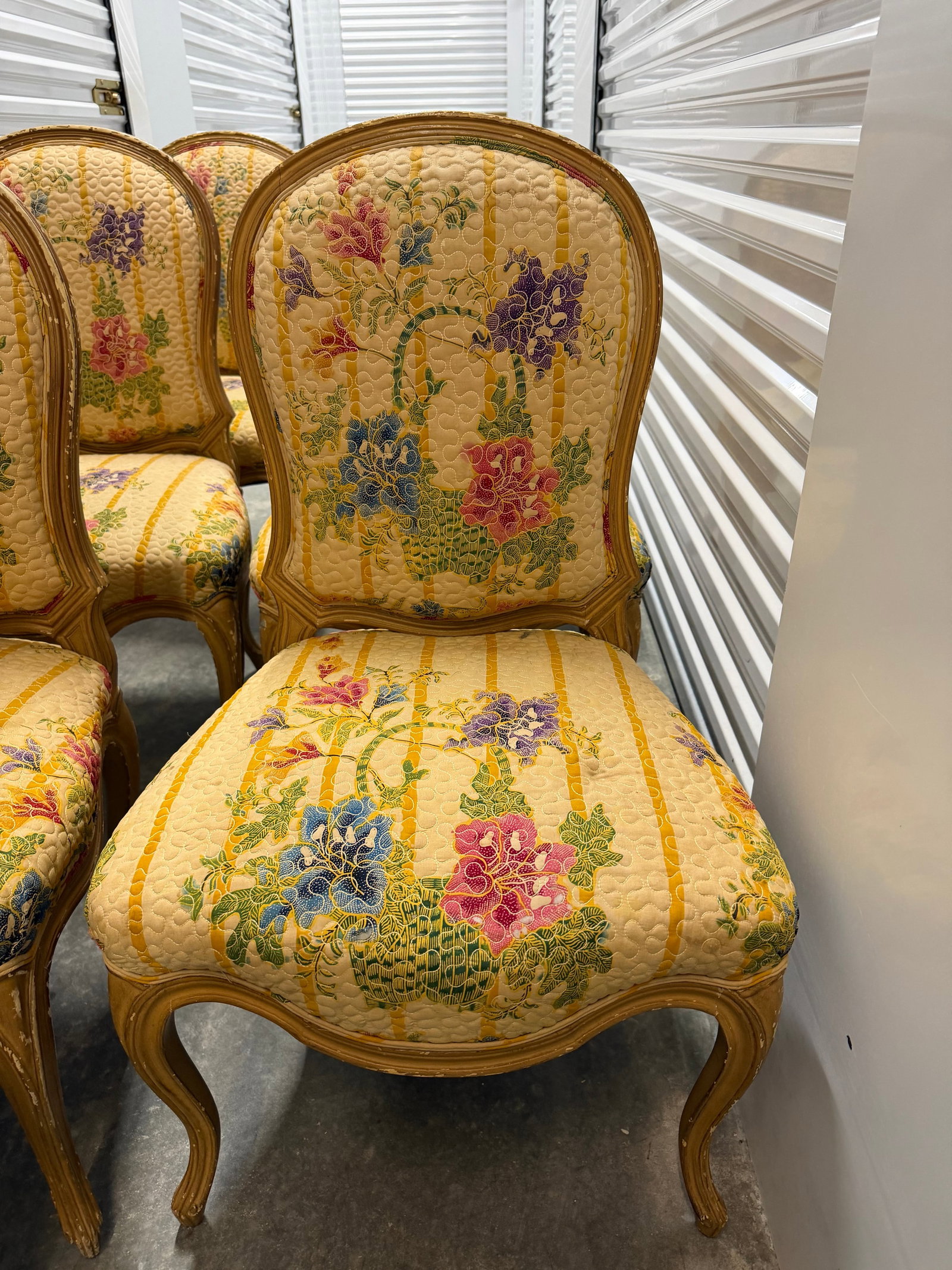 Set of Eight French Provincial Style Dining Chairs - 7
