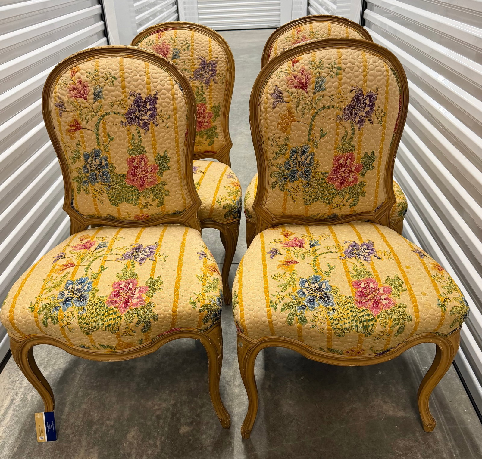 Set of Eight French Provincial Style Dining Chairs - 8