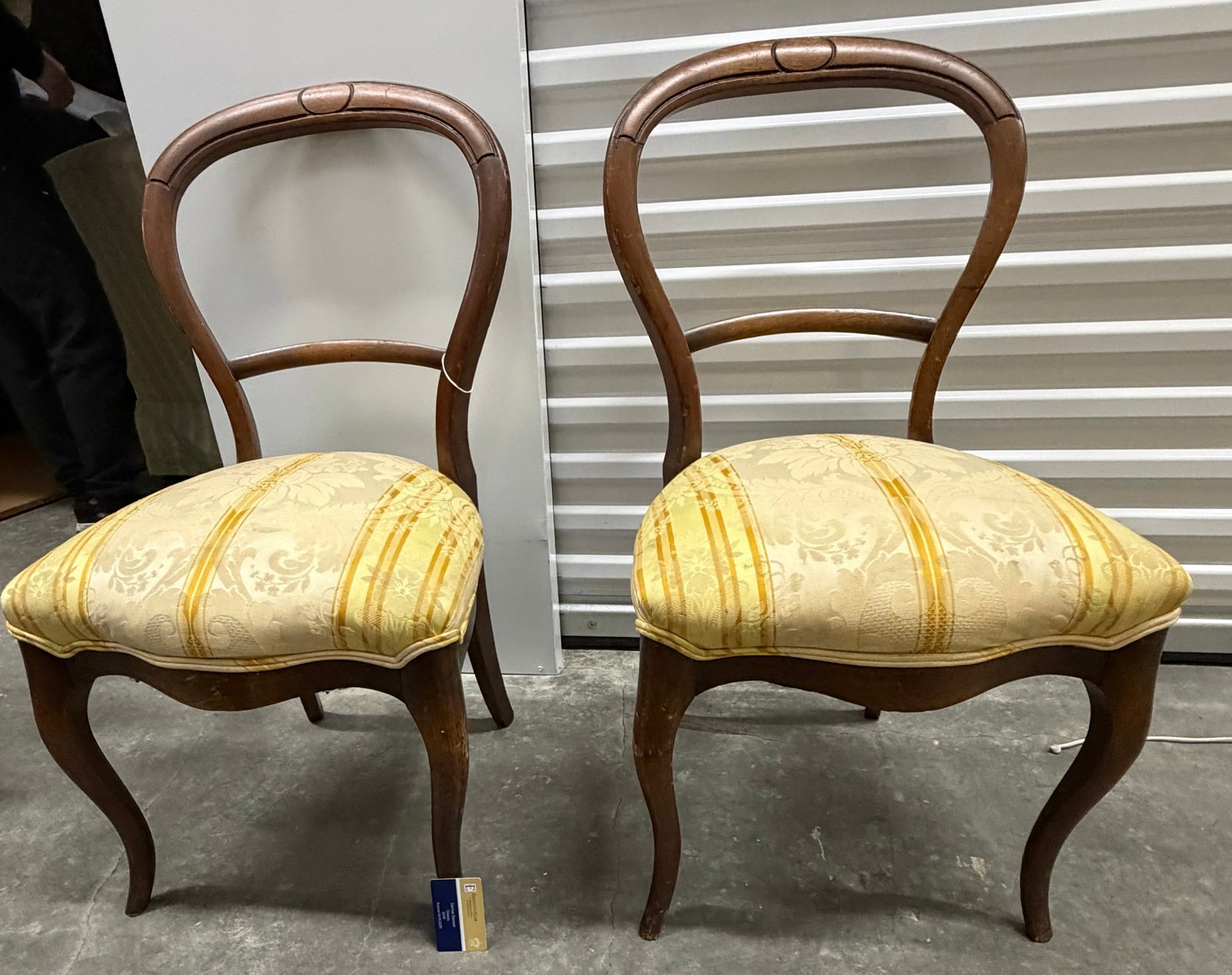 Pair of Rococo Revival Balloon Back Side Chairs - 2