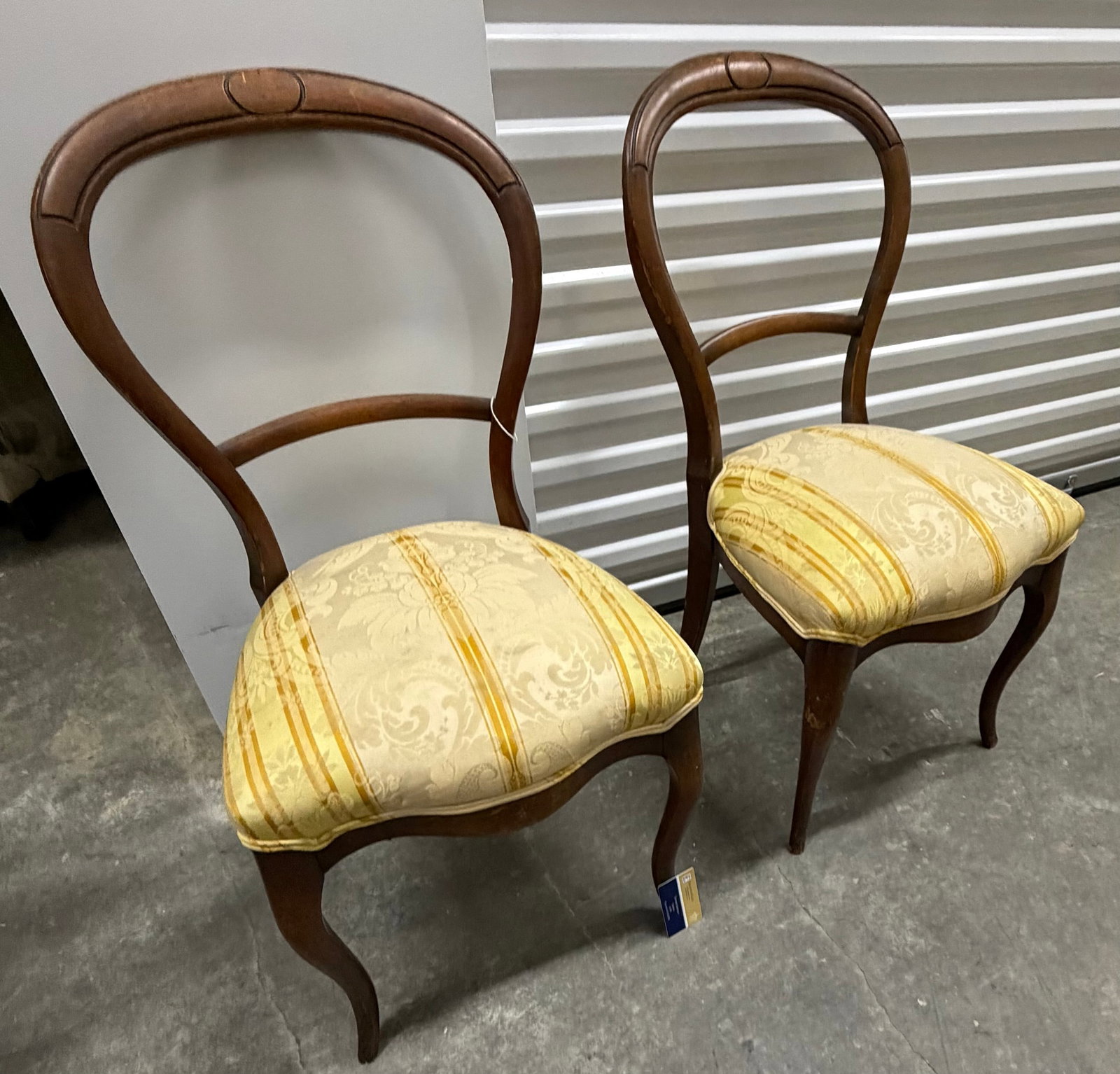 Pair of Rococo Revival Balloon Back Side Chairs - 5