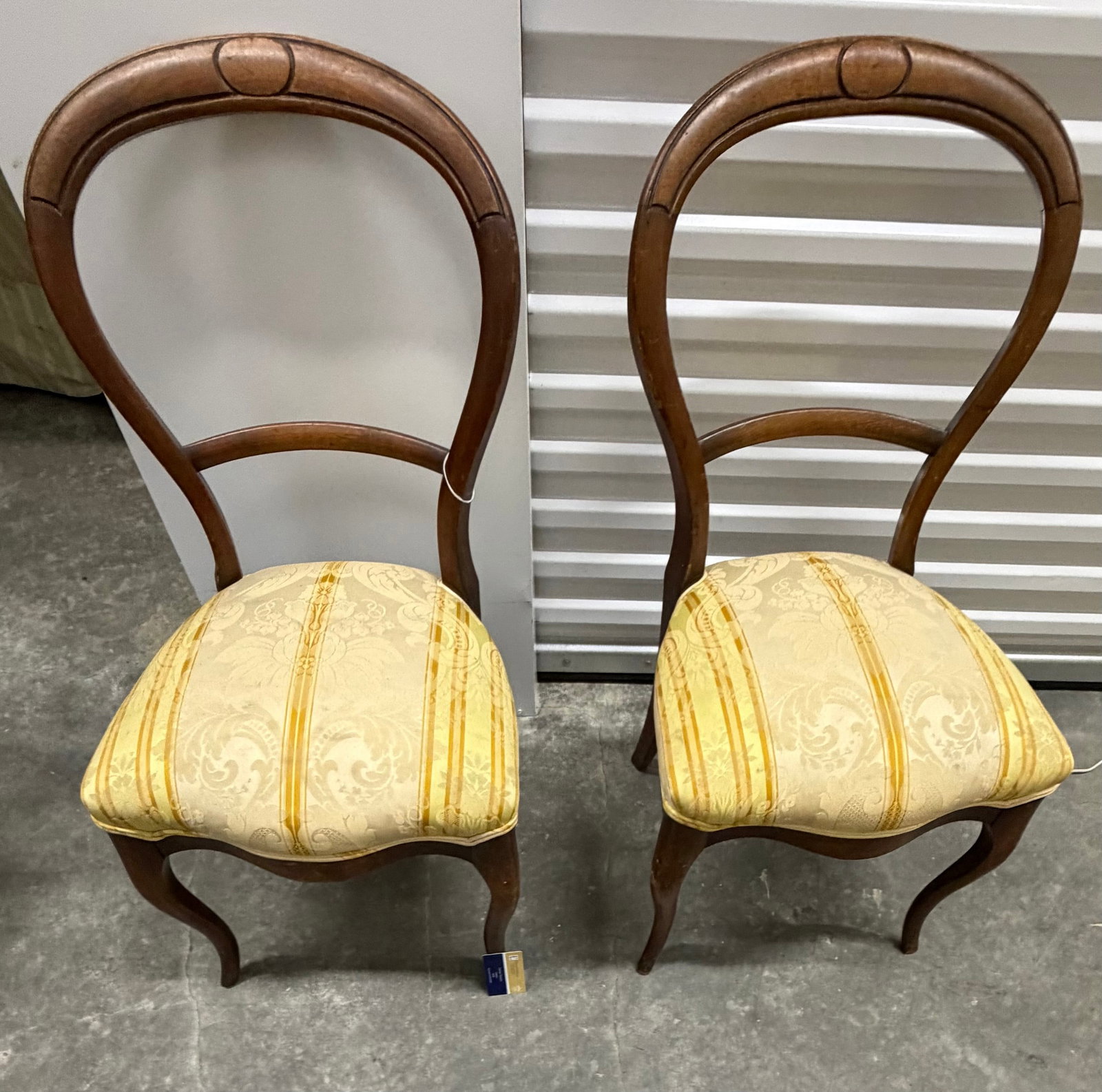 Pair of Rococo Revival Balloon Back Side Chairs - 7