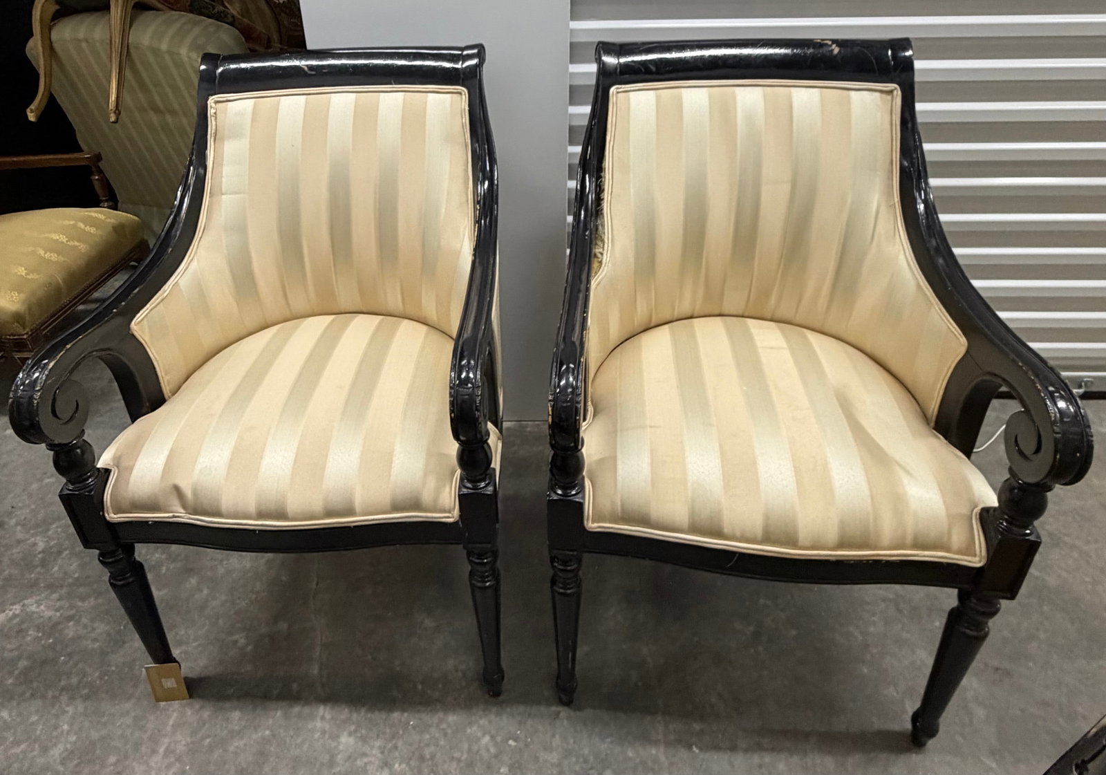 Pair of Regency Style Klismos Chairs - 2