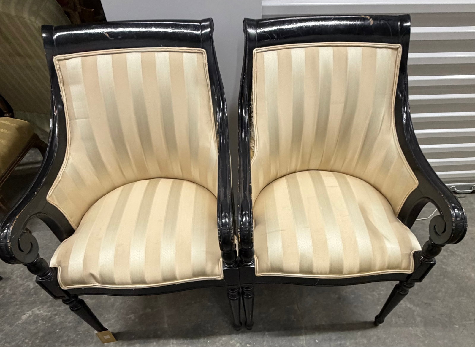 Pair of Regency Style Klismos Chairs - 4