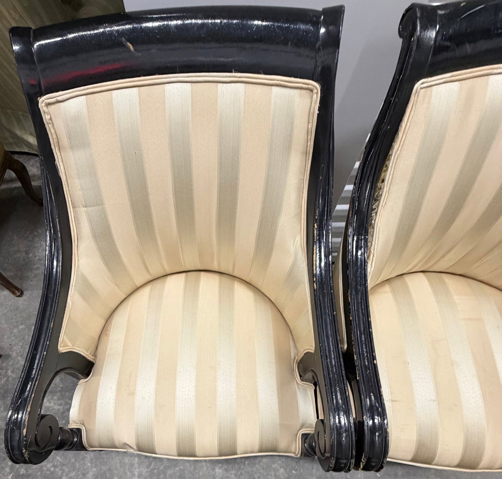 Pair of Regency Style Klismos Chairs - 6