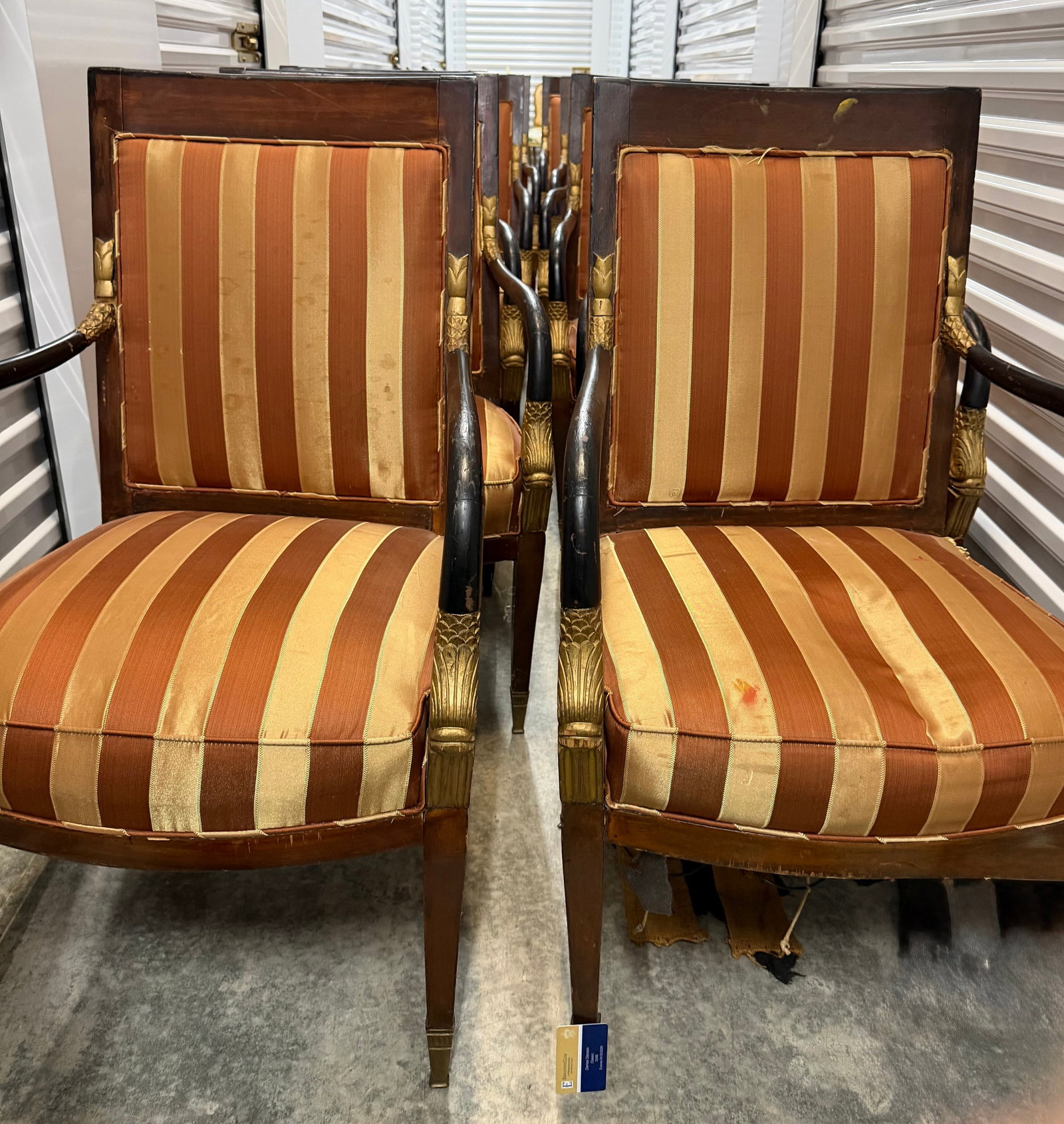 Set of Twelve Empire Style Armchairs - 2