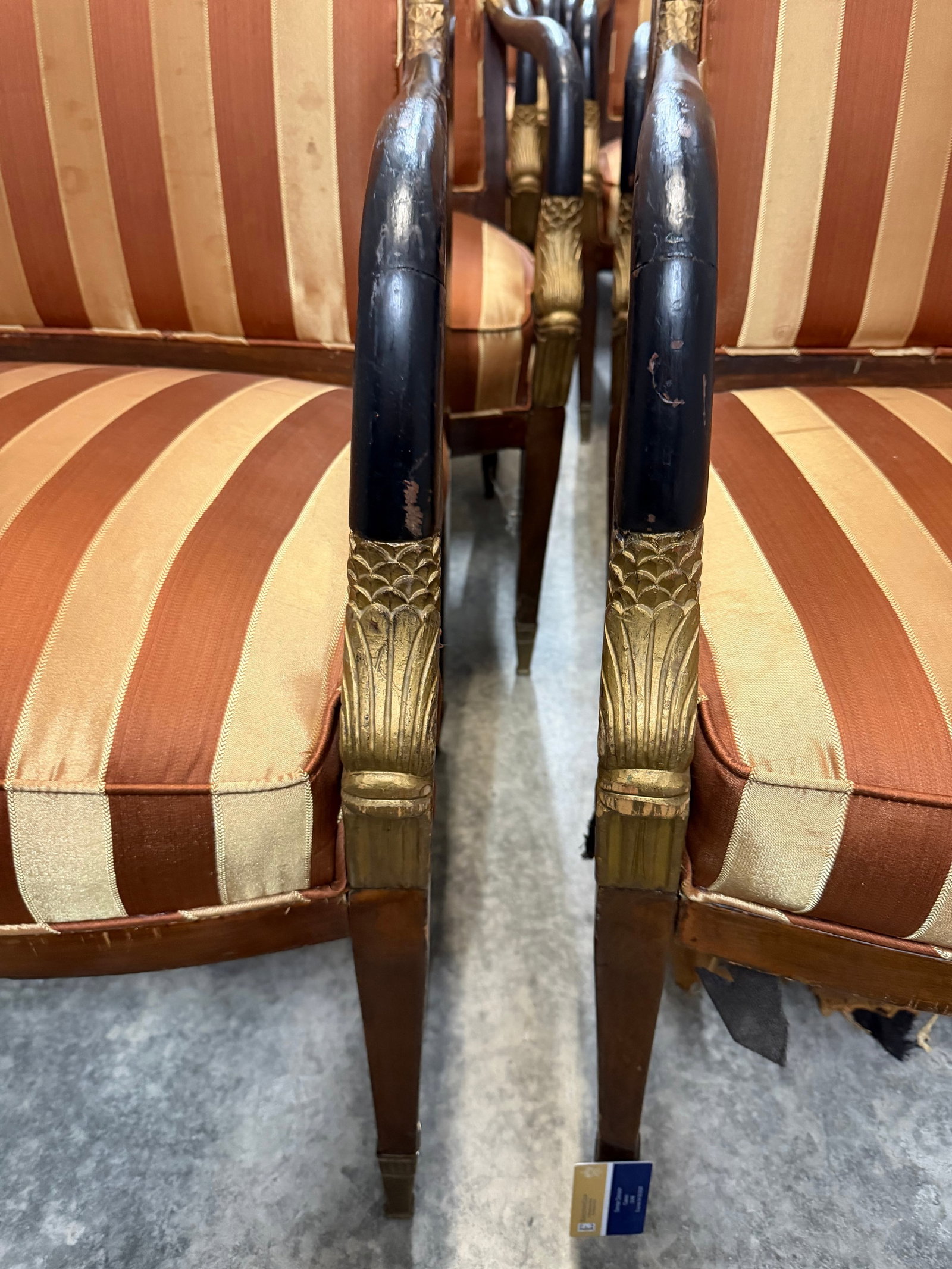 Set of Twelve Empire Style Armchairs - 7
