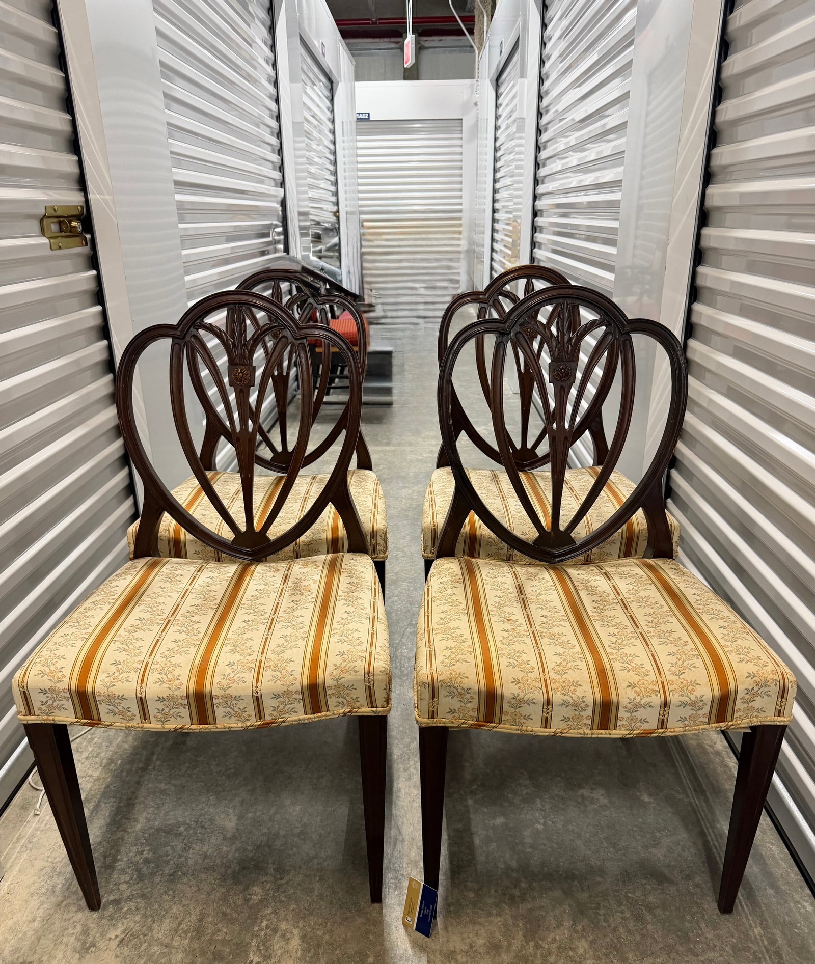 Set of Four Chippendale Style Carved Mahogany Dining Chairs - 6