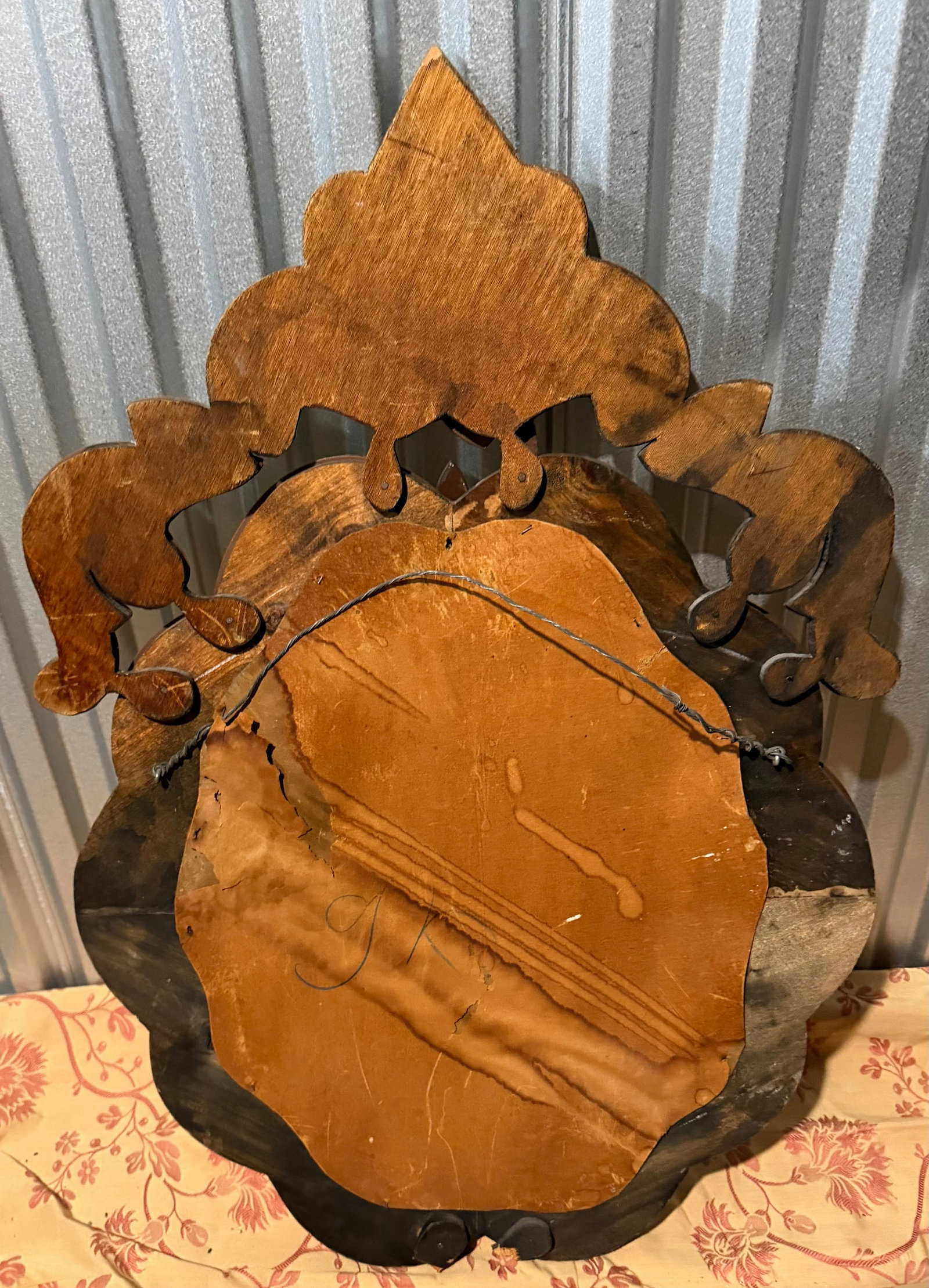 Venetian Style Etched Glass Wall Mirror - 4