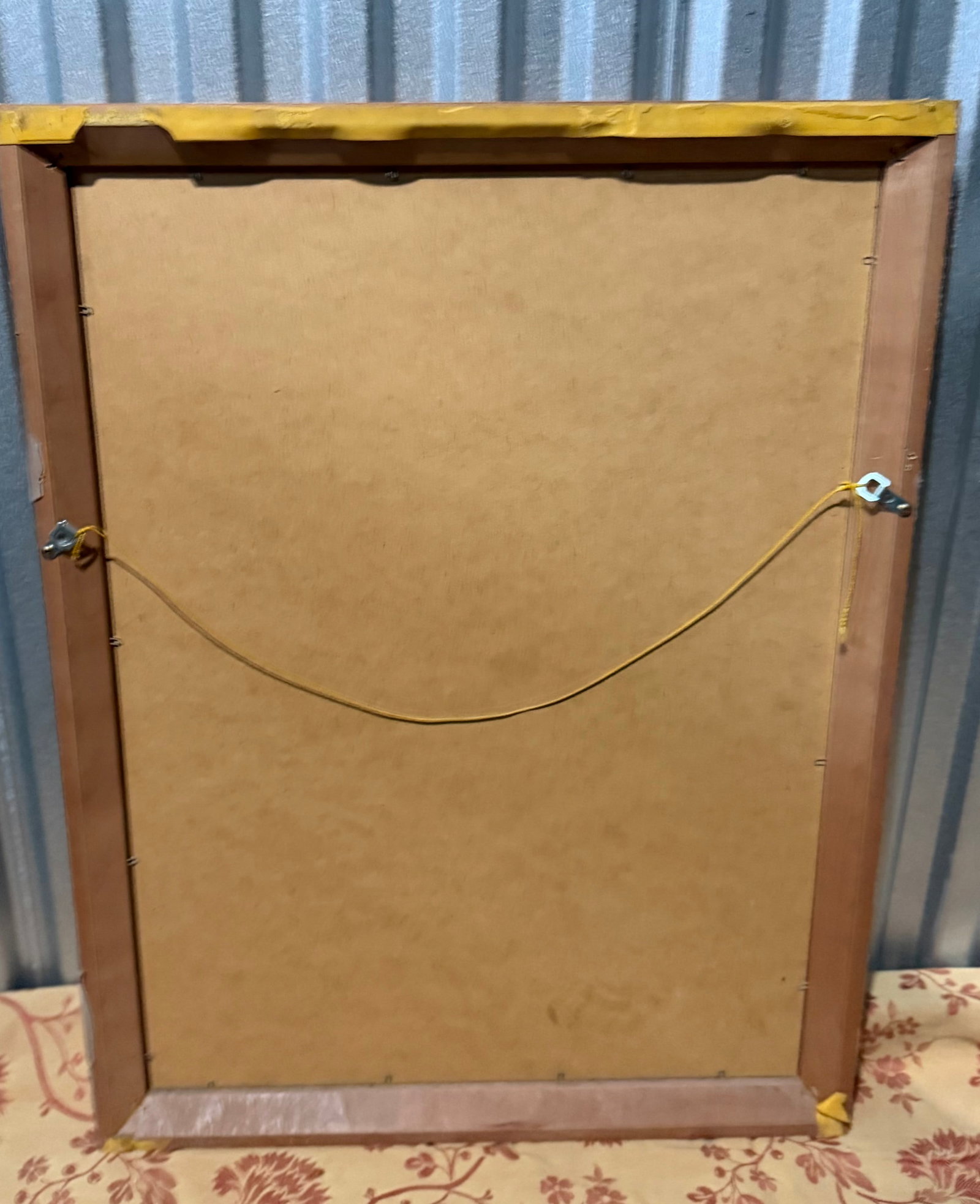 Contemporary Blonde Wood Framed Wall Mirror - 3