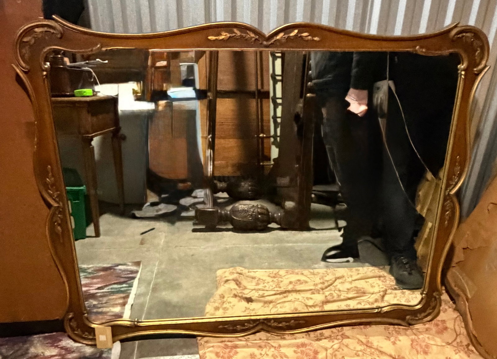 Giltwood Rococo Style Wall Mirror - 3