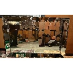 Hollywood Regency Style Segmented Wall Mirror (1 of 3)