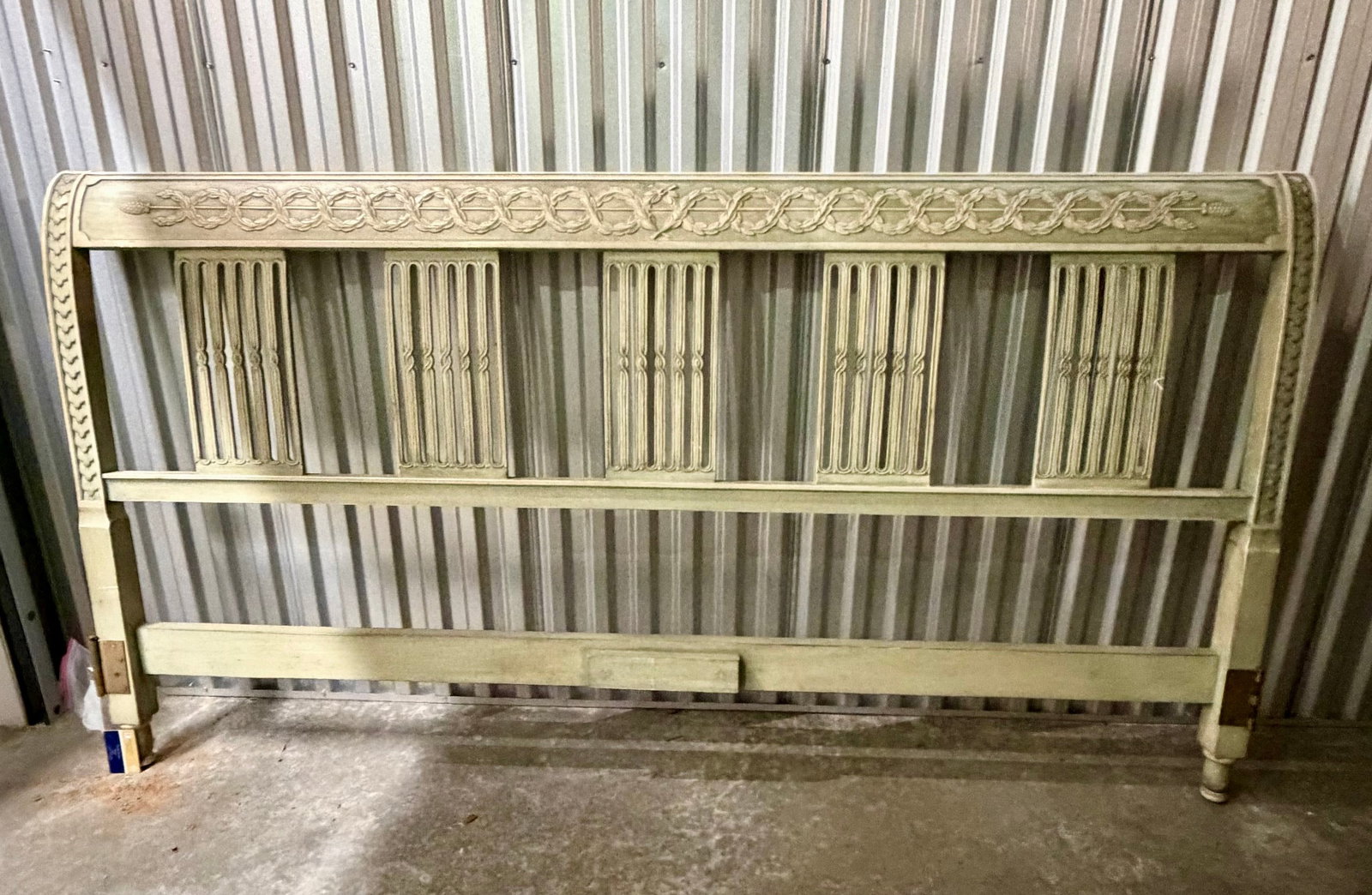 Carved and Painted Neoclassical Style Headboard - 2