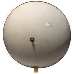 An Empire Style Alabaster and Gilt Bronze Chandelier: #3. This captivating chandelier features a large, bowl-shaped alabaster shade suspended by three twisted gilt bronze rods from a matching canopy. The alabaster exhibits beautiful natural veining,