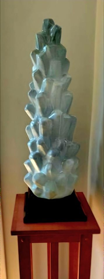 Large Post Modern abstract constructivist ceramic sculpture.. 36 in high: Large Post Modern abstract constructivist ceramic sculpture.. 36 in high Reserve: $500.00 Shipping: Domestic: Shipping rates are determined by destination International: Foreign shipping rates are det