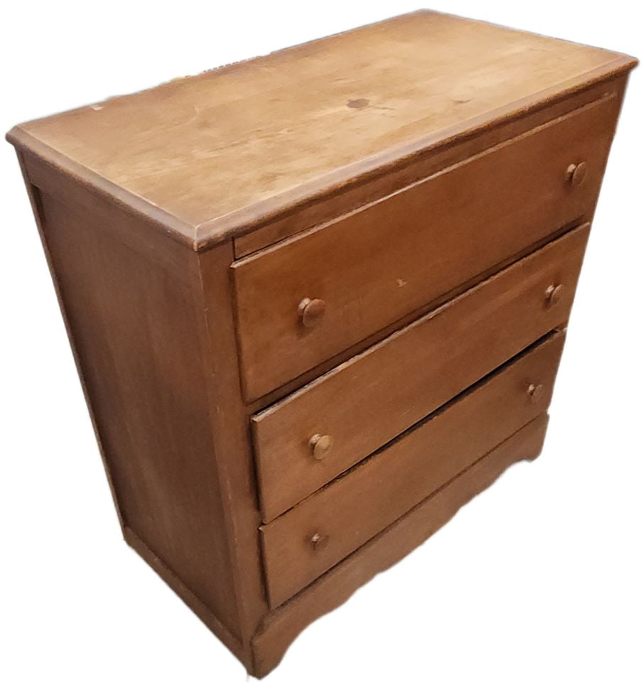 Antique Early American Shaker-Style Solid Pine or Maple Country 3-Drawer Dessser.: Antique Early American Shaker-Style Solid Pine or Maple Country 3-Drawer Dessser. Reserve: $150.00 Shipping: Domestic: Shipping rates are determined by destination International: Foreign shipping rate