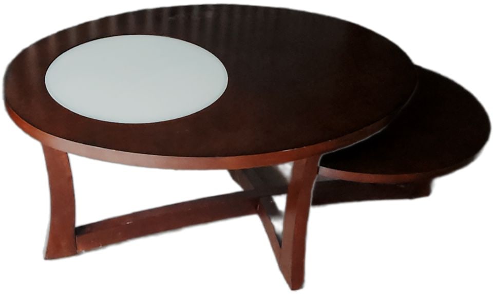 Mid-Century Modern "Alice Cocktail Table" w/ artistic 2 tier sculptural look. 48W X 28D X 20W: Mid-Century Modern "Alice Cocktail Table" w/ artistic 2 tier sculptural look. 48W X 28D X 20W Reserve: $300.00 Shipping: Domestic: Shipping rates are determined by destination International: Foreign s