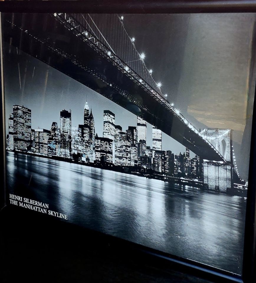 Ultra-large historic vintage print of Henri Silberman's 1980 iconic photo "Manhattan Skyline" 50x39 (1 of 3)