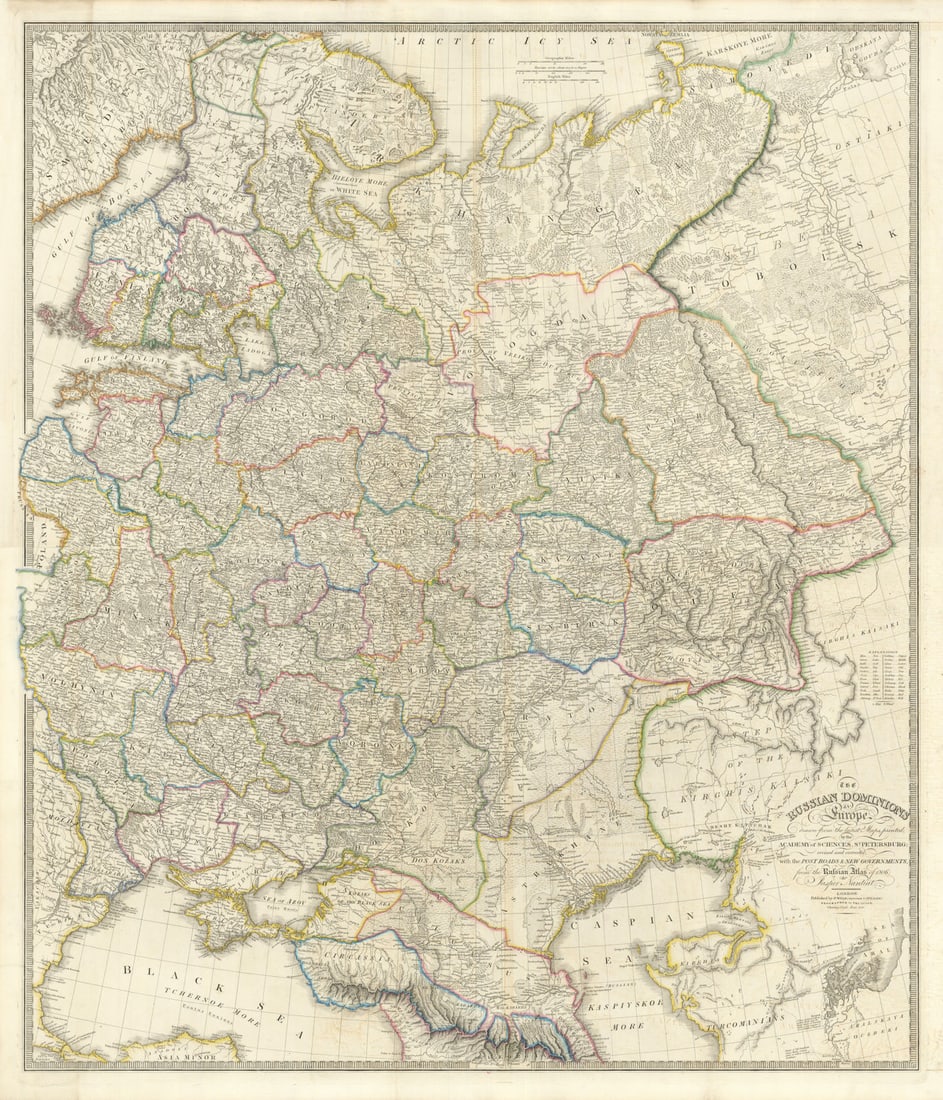 The Russian Dominions in Europe drawn from the latest Maps… James Wyld 1843 (1 of 1)
