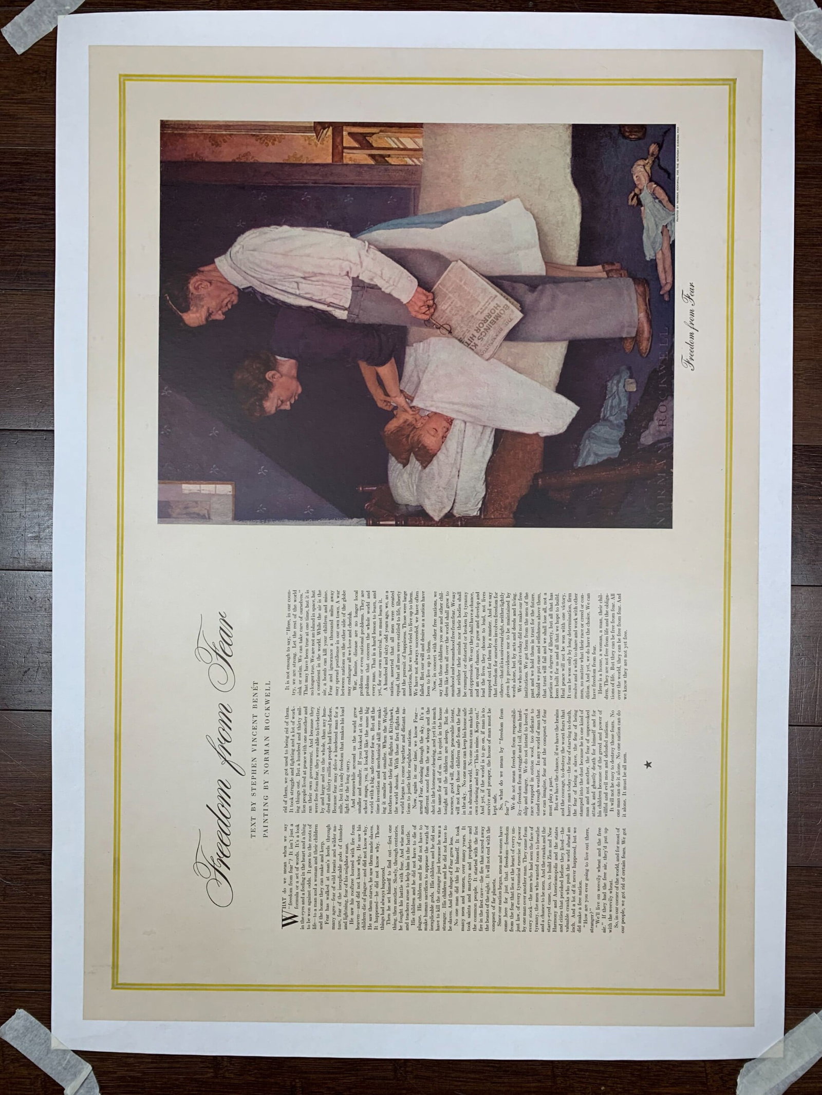 The Four Wants - Norman Rockwell (1943) 20x28 US Posters LB (x4) - 7