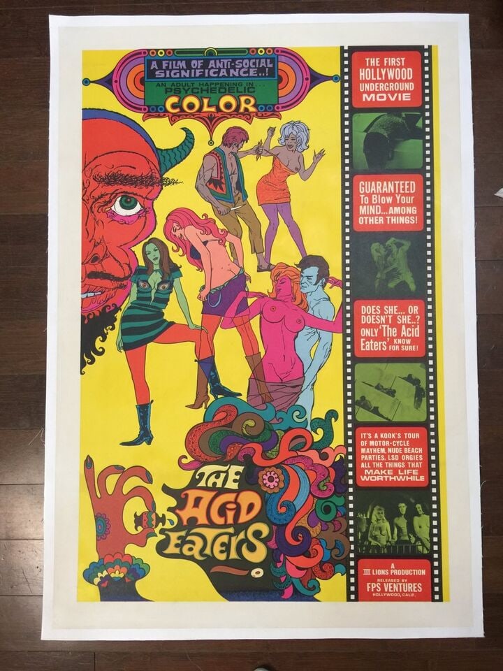 The Acid Eaters - Psychedelic (1968) US One Sheet Movie Poster LB - 2