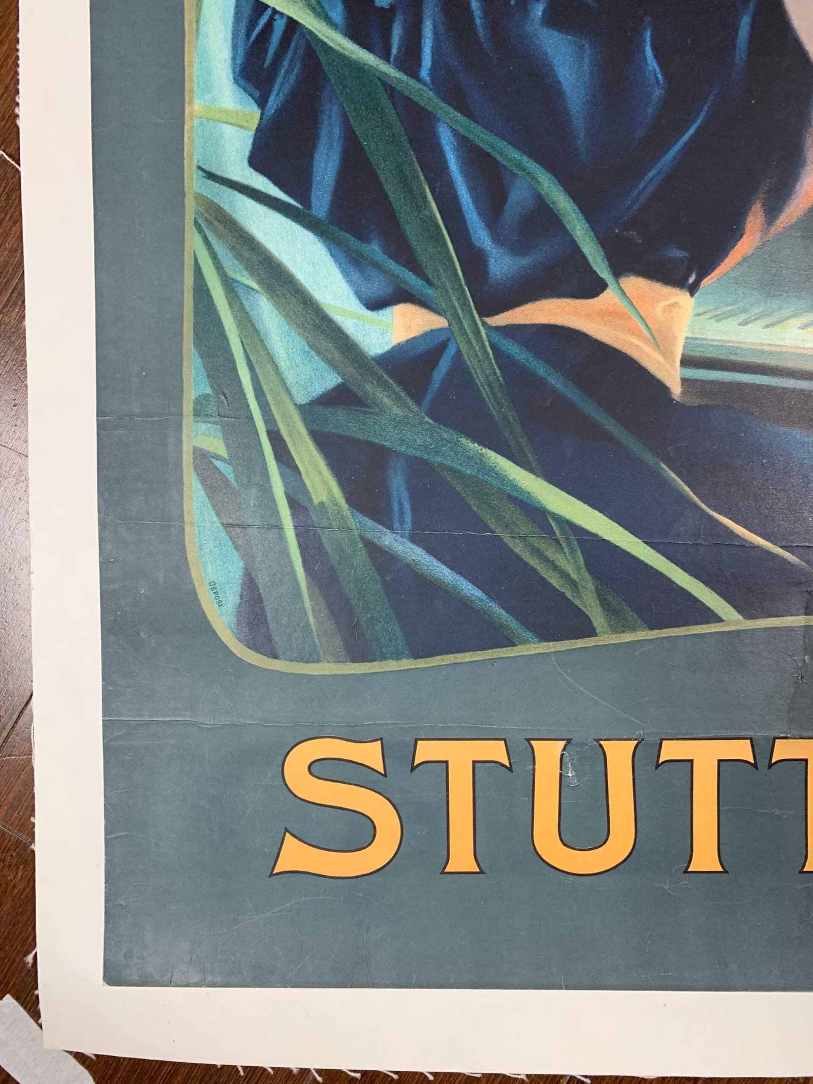 Krauss Pianos - Stuttgart (1900's) 25x36.25 German Advertising Poster LB - 2