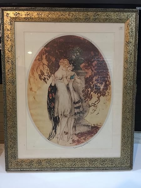 Deaux Mademoiselle - Art By Louis Icart (1928) French Art Deco Print - Framed - 2