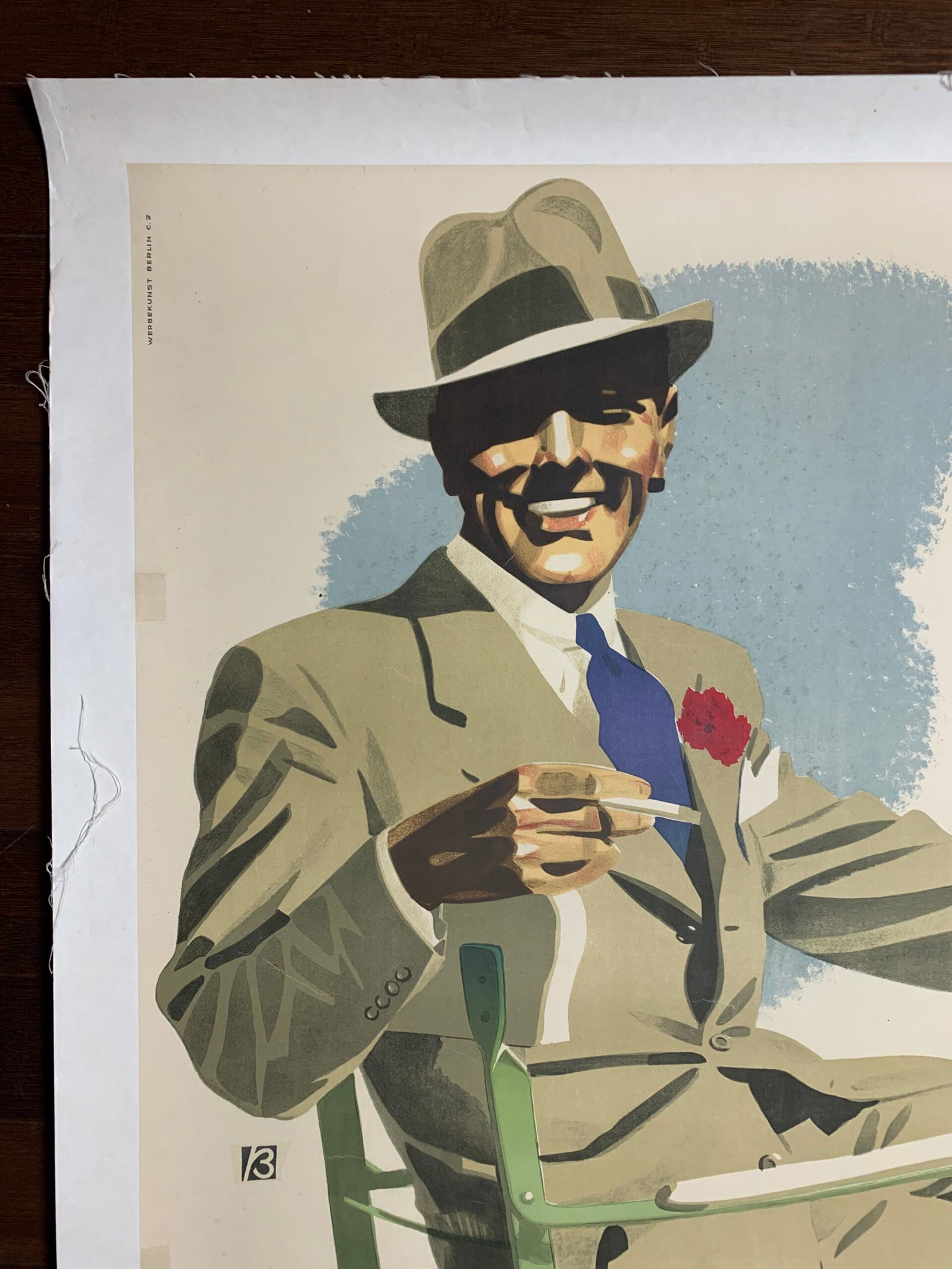 Hofele Clothing - Art by B (1930's) 33x47.5 German Advertising Poster LB - 2
