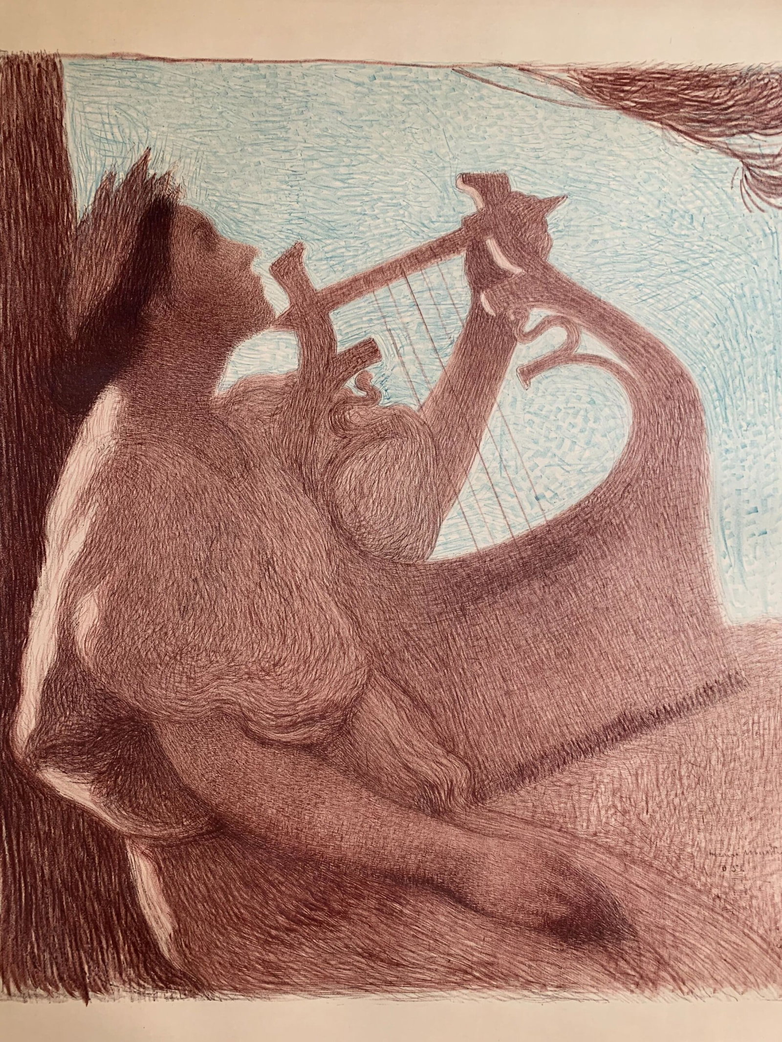 Exposition d'Art Francais - Art by Henri Martin (1906) 35.75x48 French Art Exposition Poster LB - 7