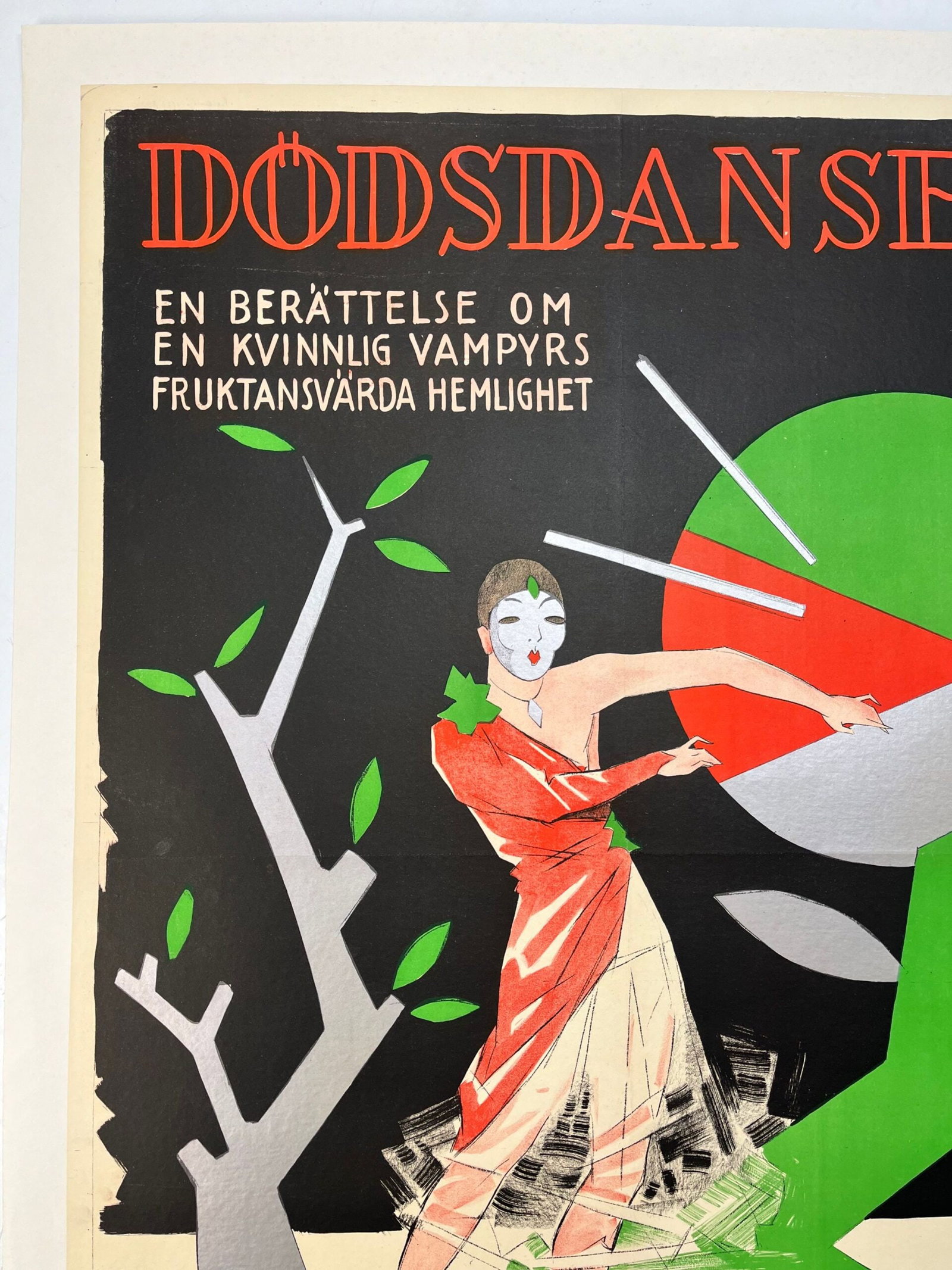 Dodsdansen - Art By Rohman (1927) 28x39 Swedish Movie Poster LB - 2