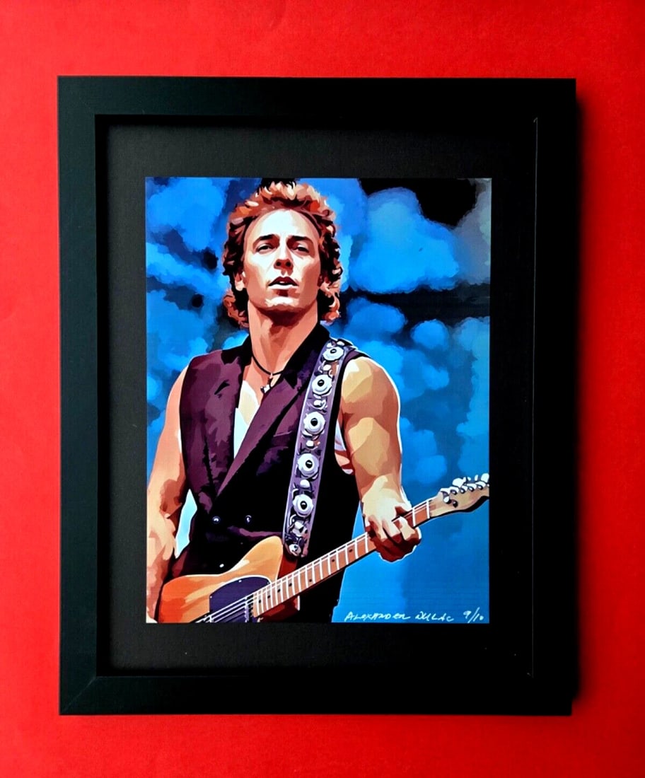 ALEXANDER DULAC | BRUCE SPRINGSTEEN Hand Signed Authentic Print Edof 10 COA+: My art is a celebration of the grandeur and splendor of the Legends of our Time. Through my portraits, I seek to immortalize those who not only define but also inspire aspiration and luxury in our