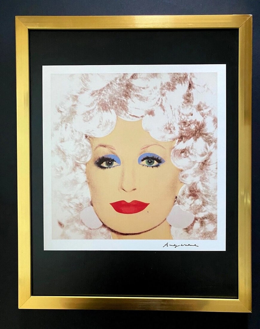 Andy Warhol Dolly Parton Signed 1984 Print Framed Ready to Hang: Up for Auction this Beautiful and Scarce Vintage 1984 Offset Lithograph after Andy Warhol " Dolly Parton " Facsimile Signature in ink Art Print is about 9 X 9 in. This piece is mounted on a 11 x 14 in