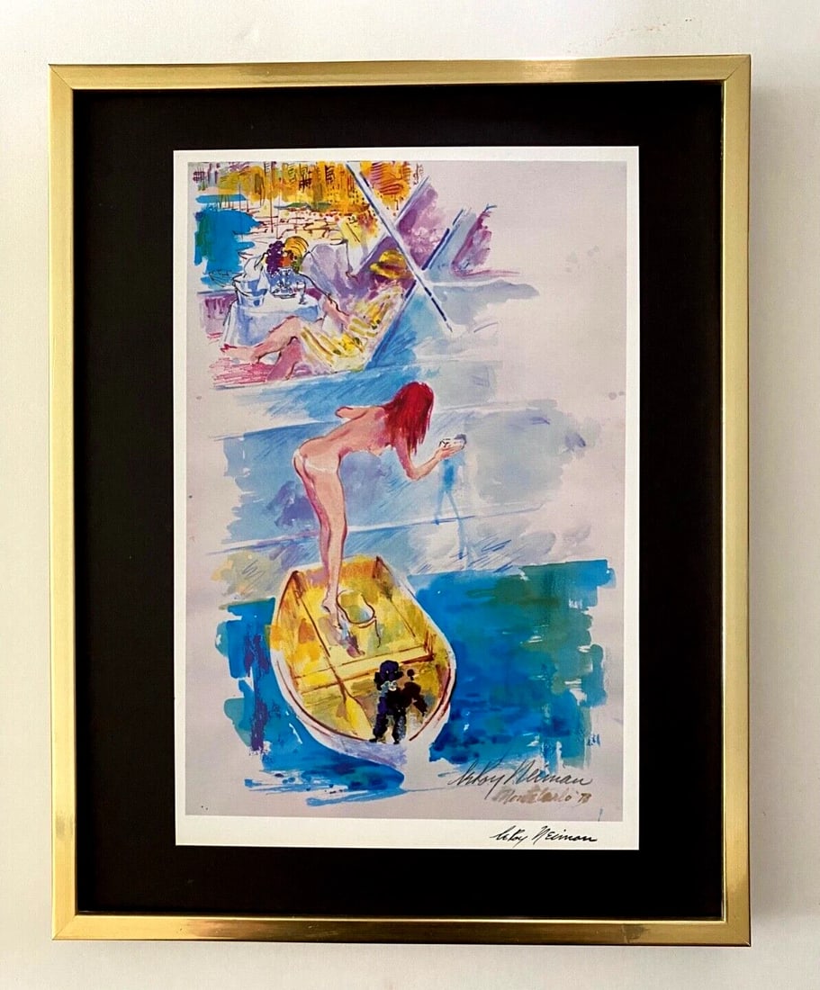 LeRoy Neiman " Montecarlo " Signed Pop Art Framed Ready to Hang - 2