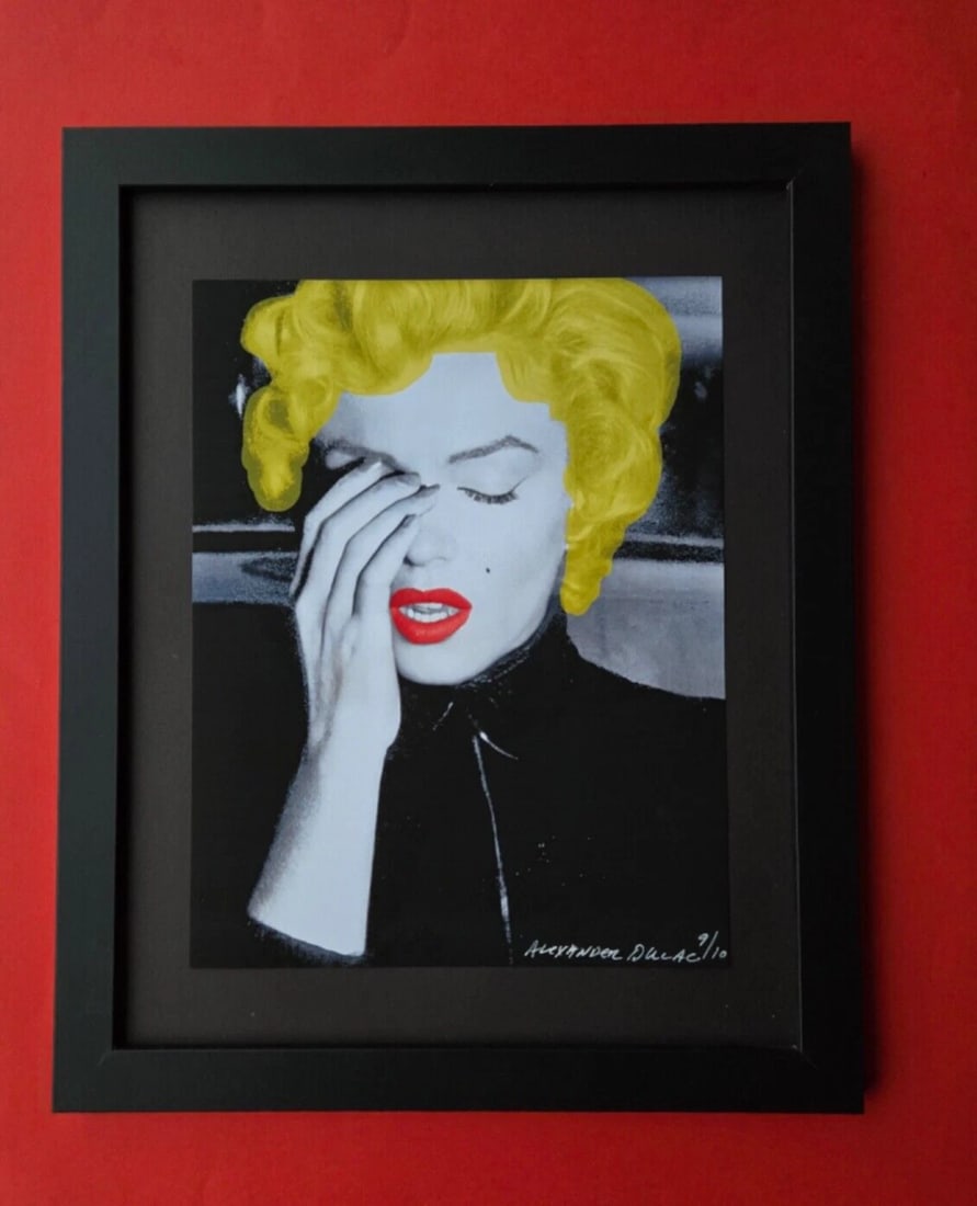 ALEXANDER DULAC | MARILYN MONROE Hand Signed Authentic Print Ed of 10 COA+ - 2