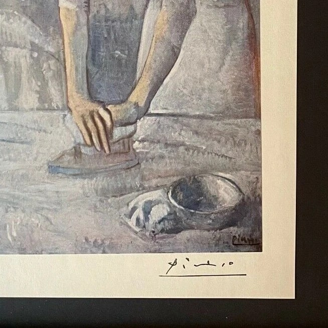 PABLO PICASSO+ ORIGINAL 1954 + SIGNED + HAND TIPPED & FRAMED COLOR PLATE - 3