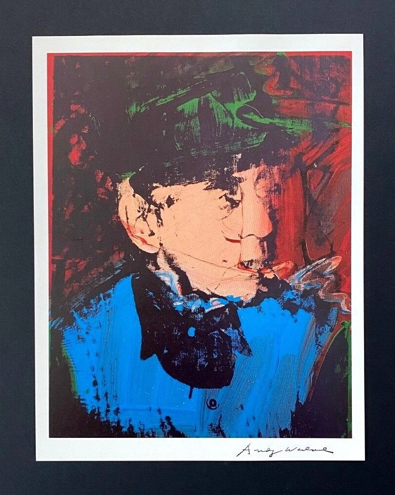 Andy Warhol | Vintage 1984 Man Ray Print Signed | Mounted and Framed - 3