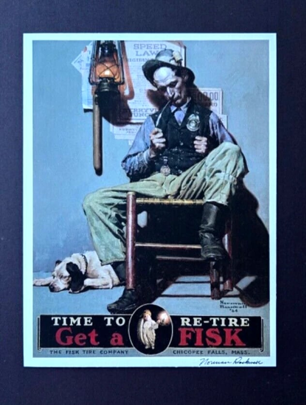 NORMAN ROCKWELL + Signed 1970's Print Mounted and Framed + Beautiful. - 3