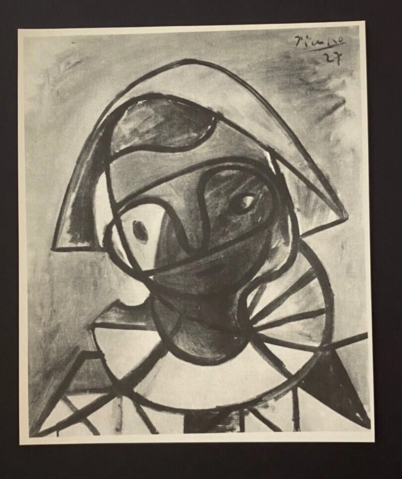 PABLO PICASSO | Vintage 1940 Signed Print Collector Piece Framed - 3