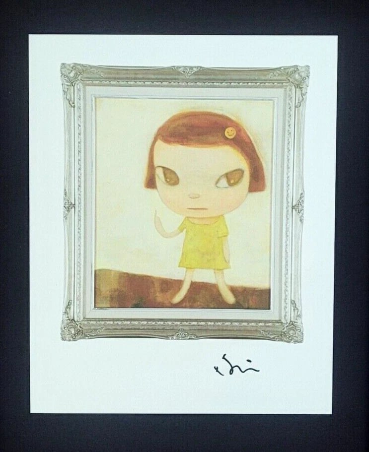 YOSHITOMO NARA | BEAUTIFUL PRINT FROM JAPAN | SIGNED MOUNTED AND FRAMED IN BLACK - 3
