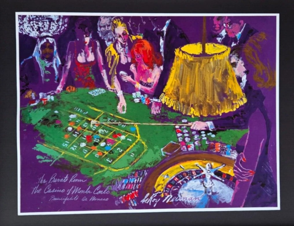 LeRoy Neiman LIFE IN MONACO Signed Pop Art Framed New 14x11 CASINO MONTECARL0 - 3