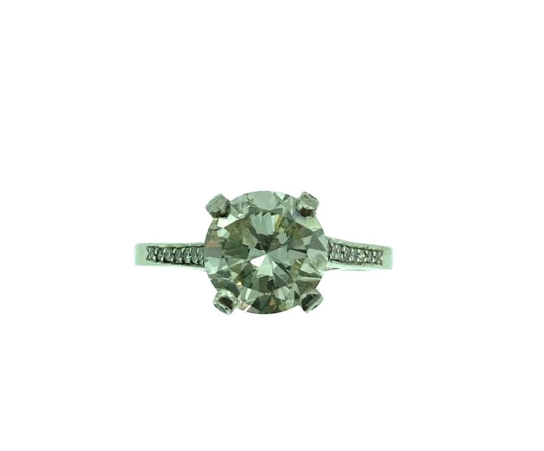 Vintage 1960’s 1.90 Carat Diamond Engagement Ring I-Color VS2 Clarity Platinum (1 of 13)