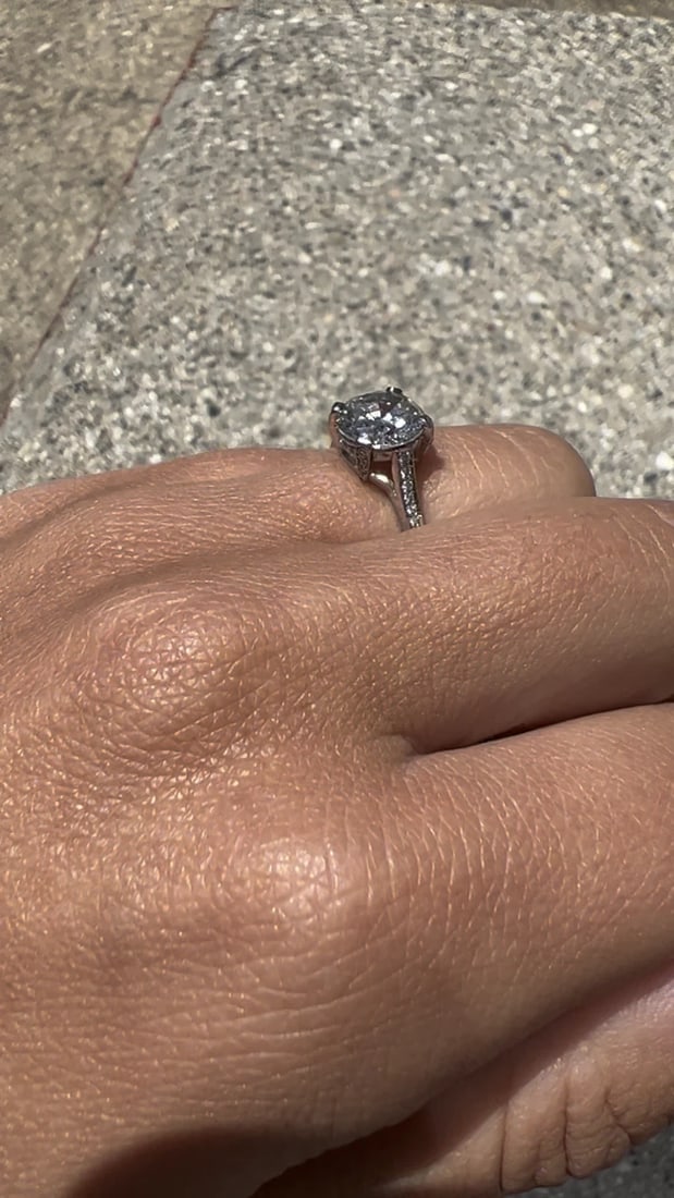 Vintage 1960’s 1.90 Carat Diamond Engagement Ring I-Color VS2 Clarity Platinum - 3