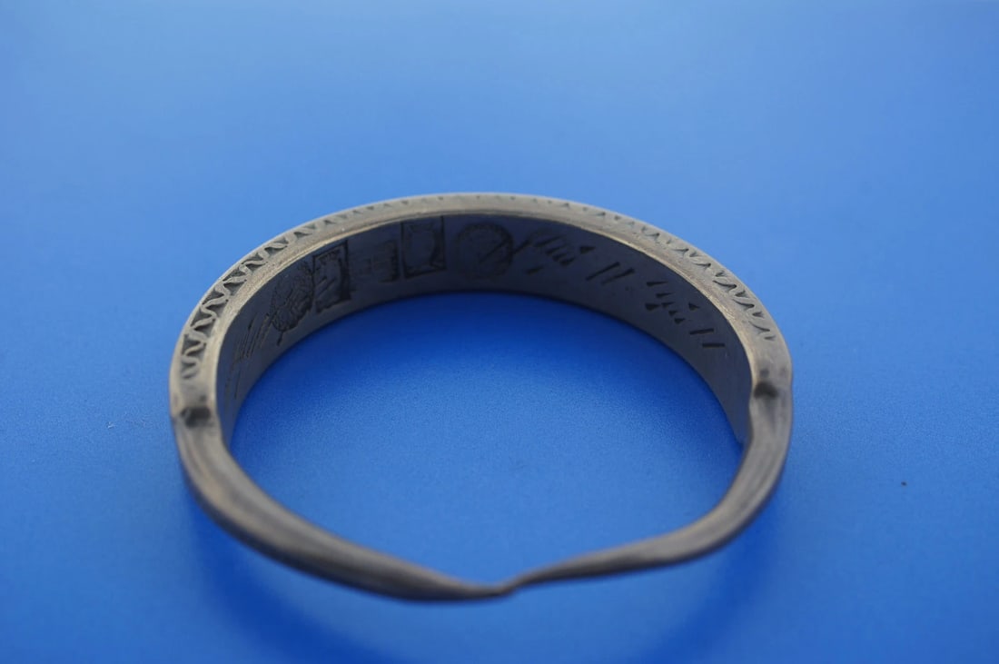 TRIBAL UNIQUE C.1930 SILVER NOSE RING BRACELET DECOR COLLECTIBLE - 5