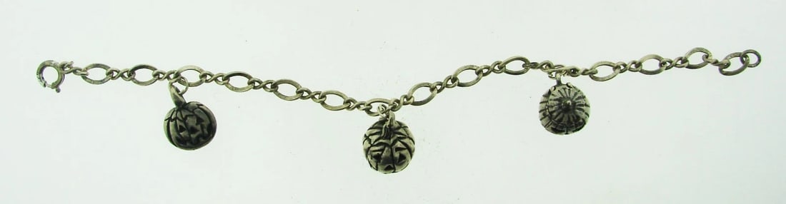 SPOOKY Sterling Silver Halloween Charm Bracelet! - 4