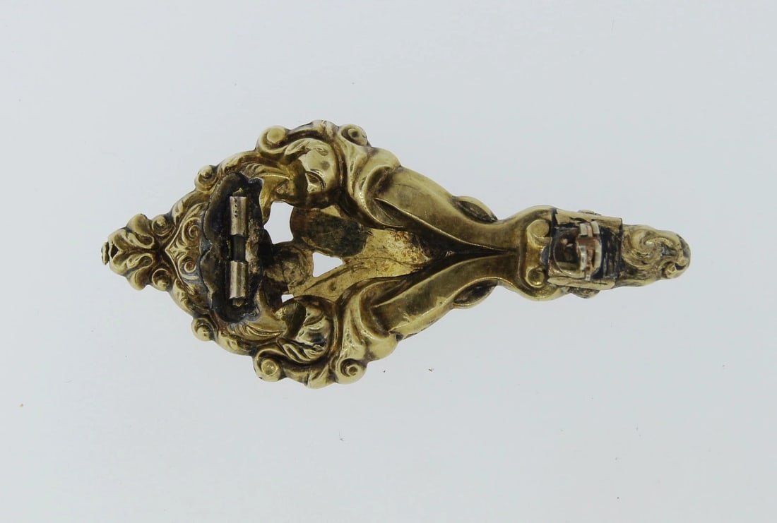 LOVELY Victorian 14k Yellow Gold & Garnet Pin Circa 1900! - 3