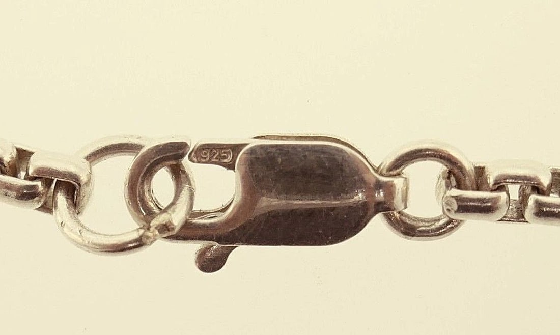 Sterling Silver Box Link Watch Chain - 6