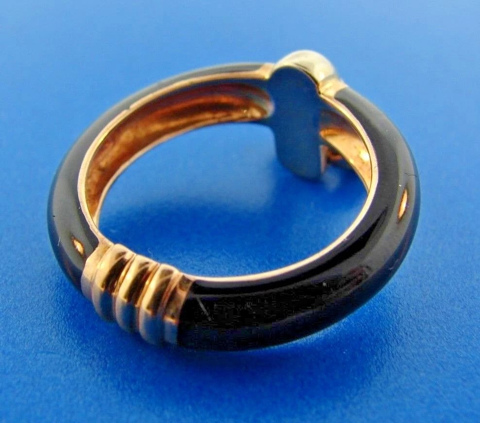 HEART YOU Nouvelle Bague 18k Yellow & White Gold & Enamel Heart Ring - 4