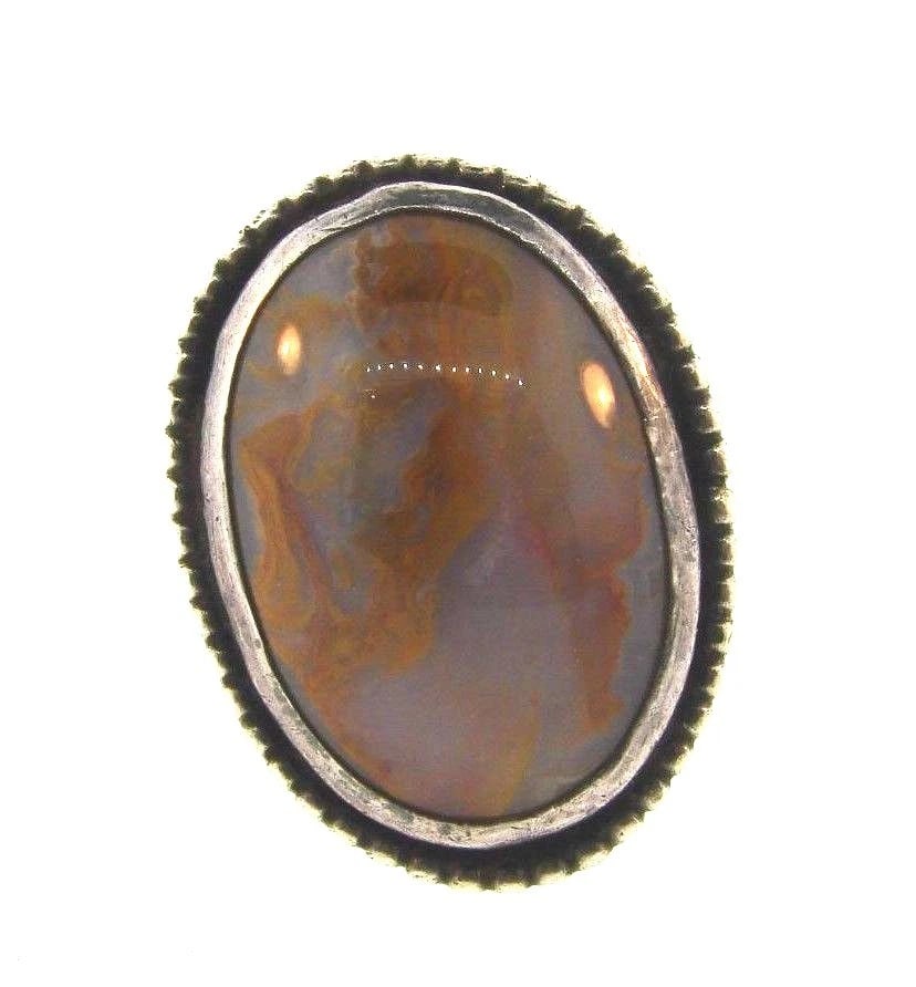 GORGEOUS Sterling Silver & Agate Ring - 2