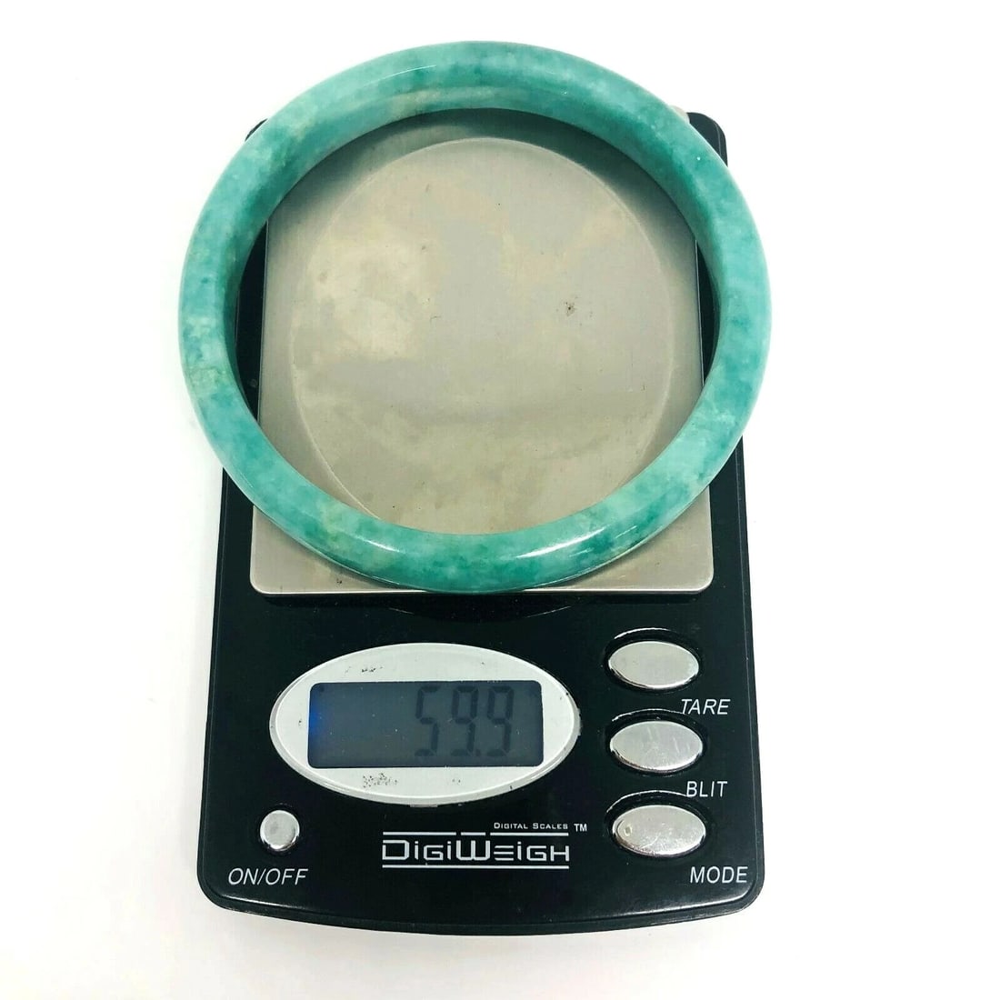 Natural Jadeite Jade Natural Color Bangle Bracelet Gem Identification Report - 5