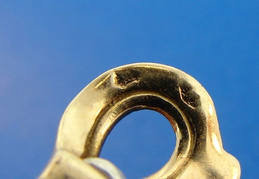1970s French 18k Yellow Gold Diamond Leaf Earrings - 5