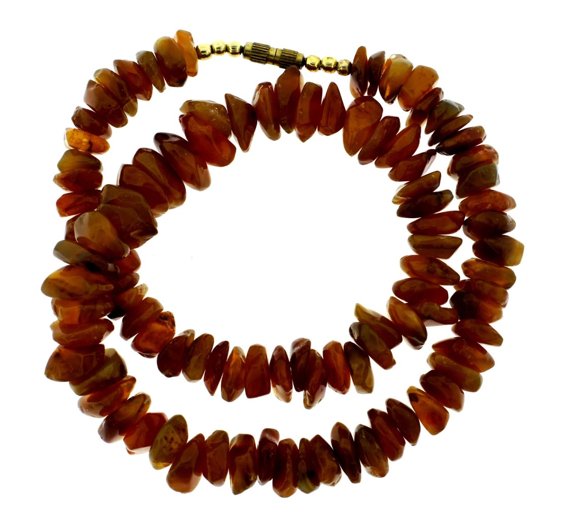 BALTIC AMBER NECKLACE STRAND GREAT GIFT - 2